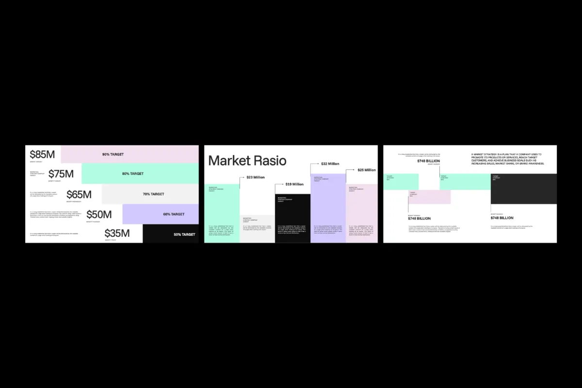 Business Strategy Market PowerPoint Template