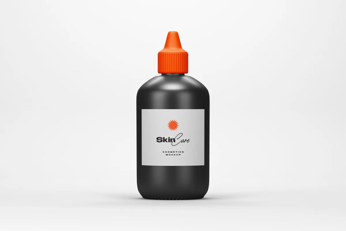 Skincare Bottle Cosmetic Mockup
