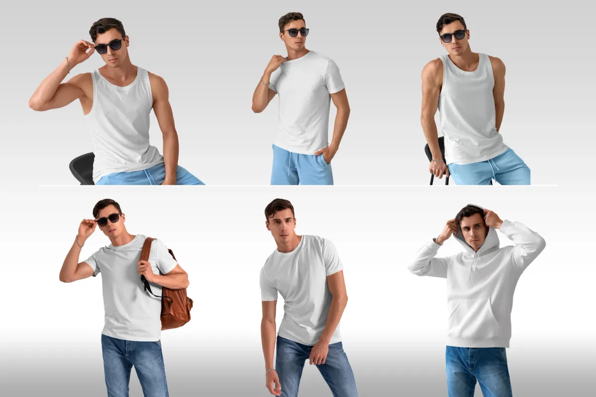 Isolated Apparel Mockups Bundle vol.2
