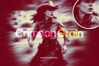Crimson Grain Zine Effect