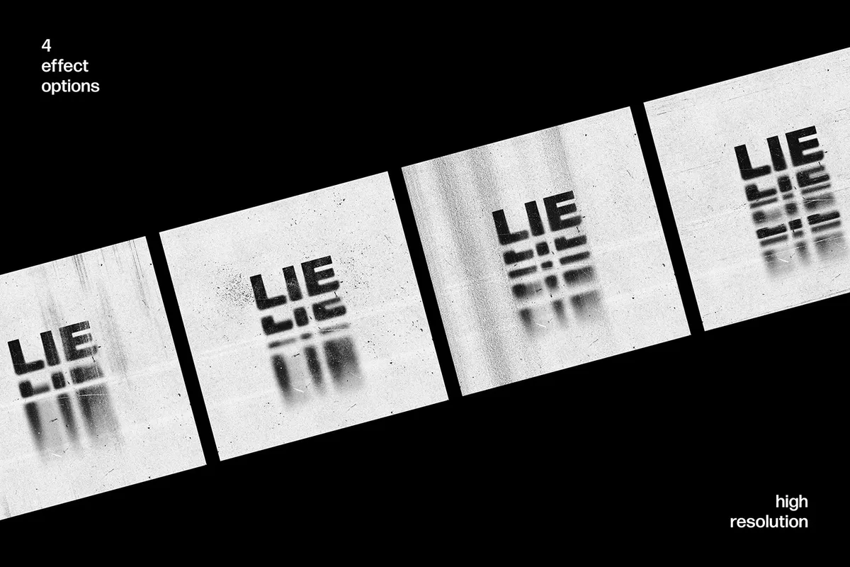 Printed Mess Text & Logo Effects Collection