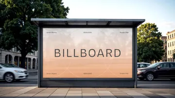 Bus Stop Banner Mockup