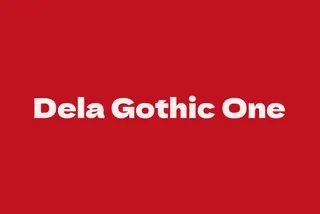 Dela Gothic One - 90s Japanese Font