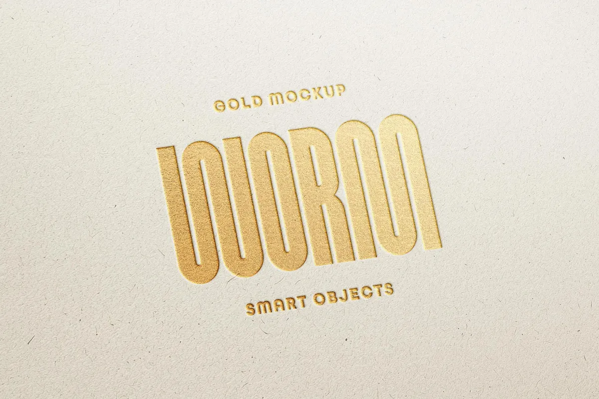 Golden Logo Mockup