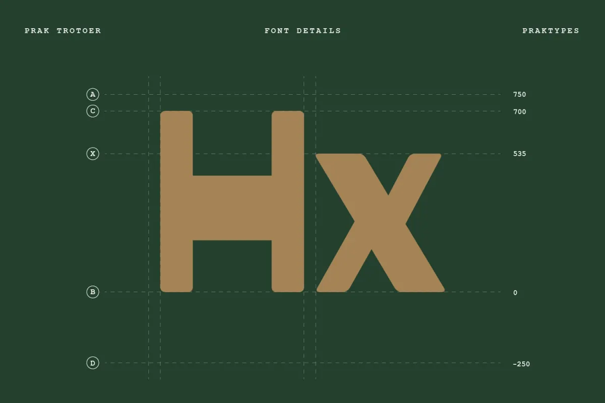 PRAK Trotoer - Vintage Display Font