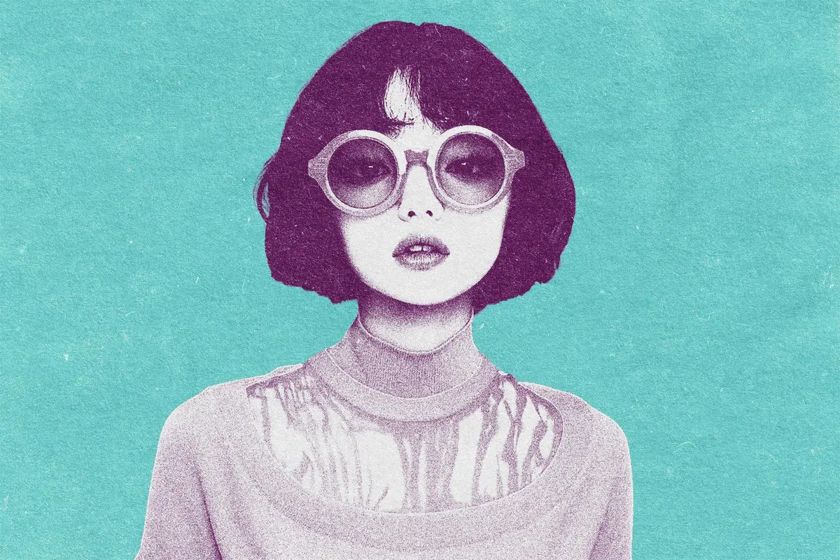 Riso Printer Photo Effect