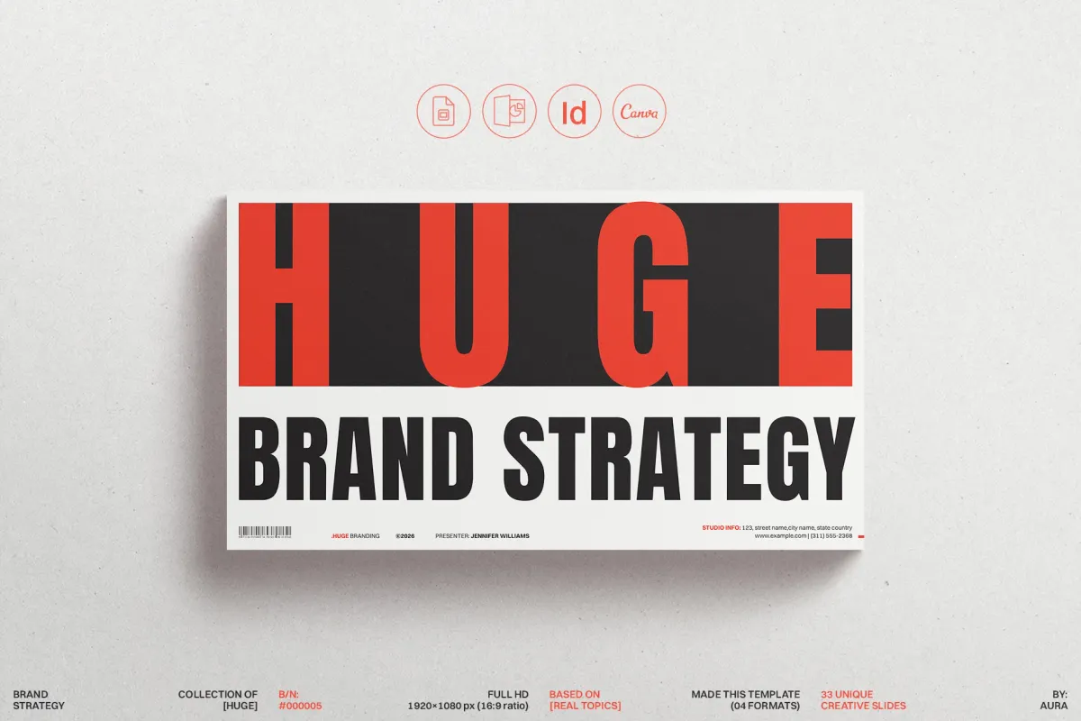 HUGE - Brand Strategy Presentation Template