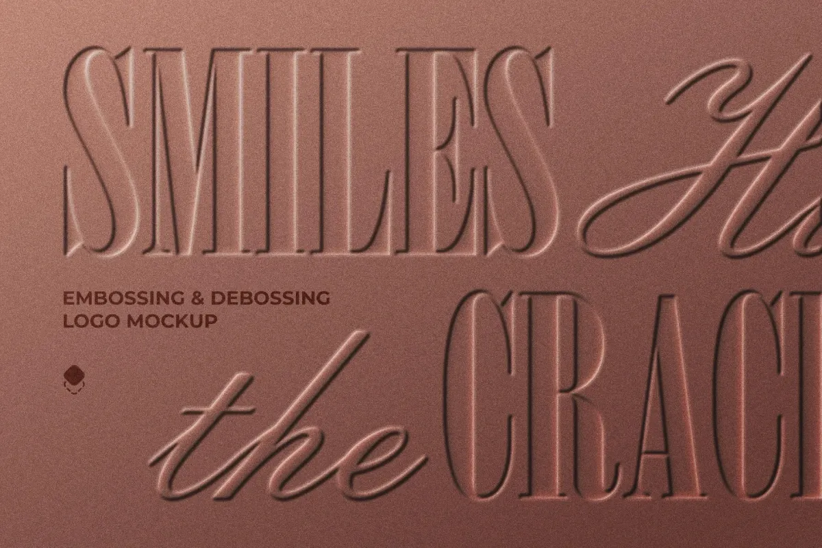 Embossing & Debossing Logo Mockup