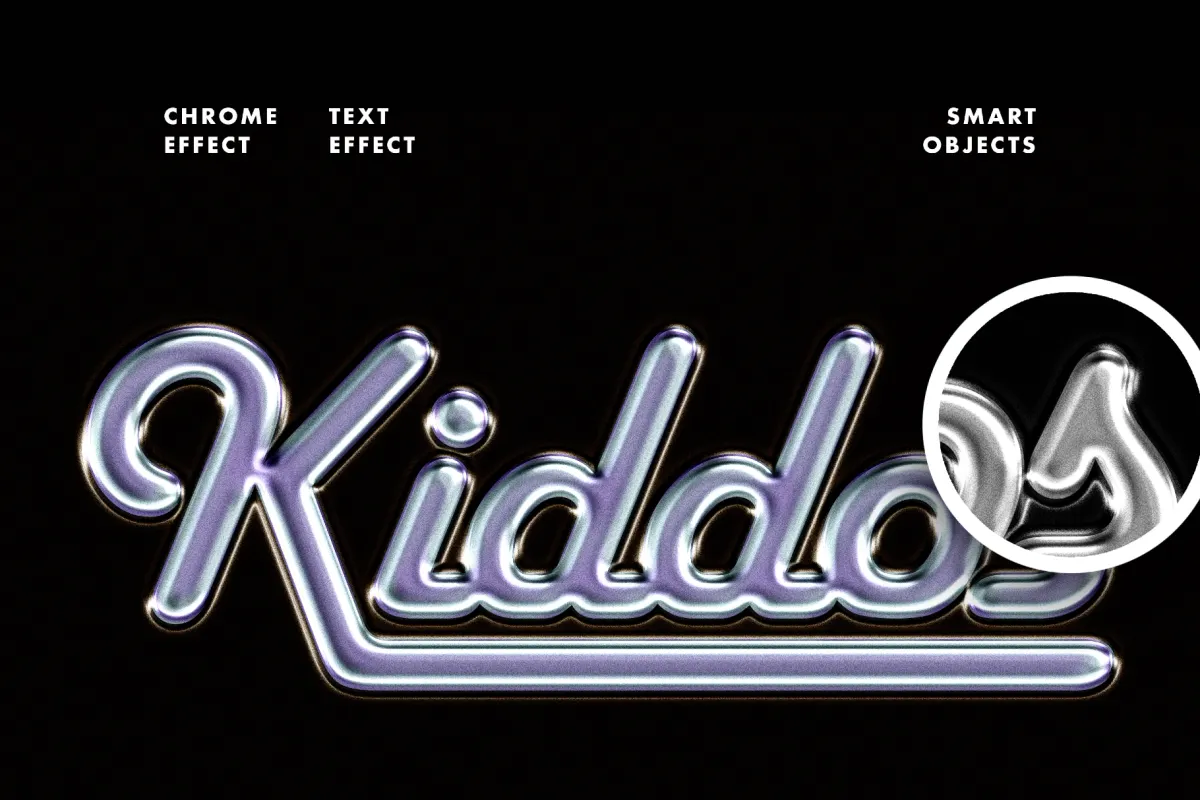 Original Chrome Text Effect