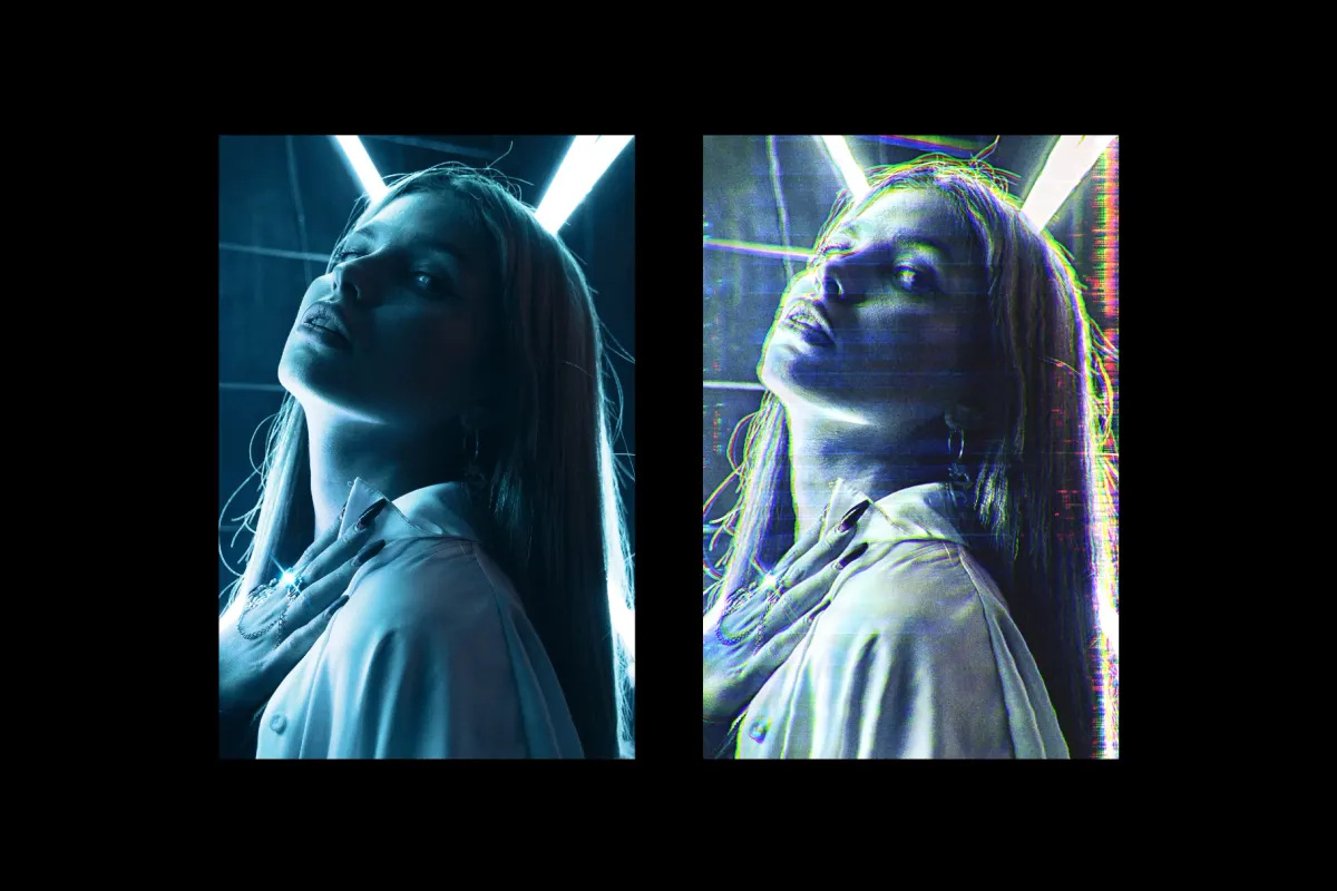 VHS Tape Photo Effect