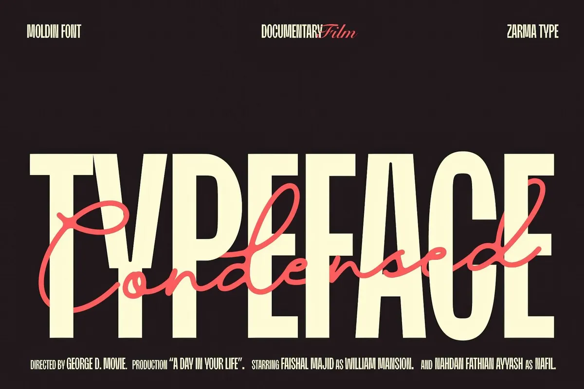 Moldin — Condensed Sans Serif Font