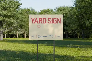 Real Estate Sign Mockup