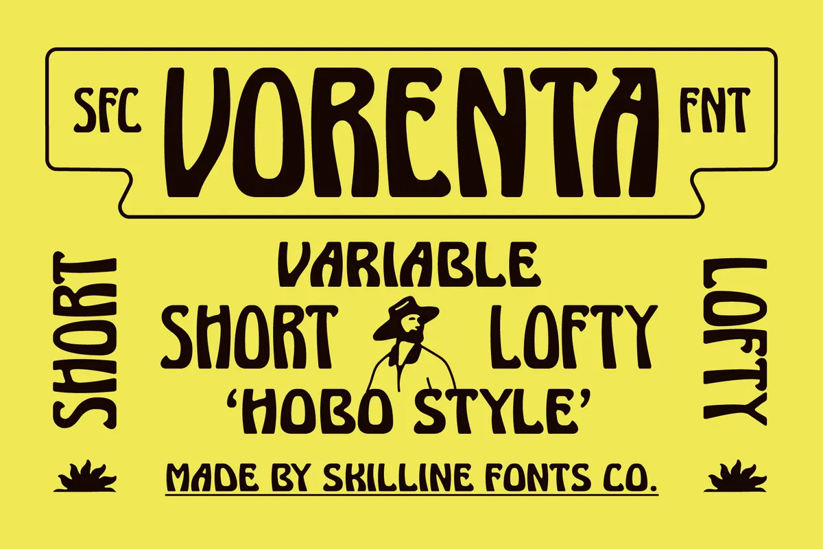 Vorenta - Vintage Hobo Style Display Font
