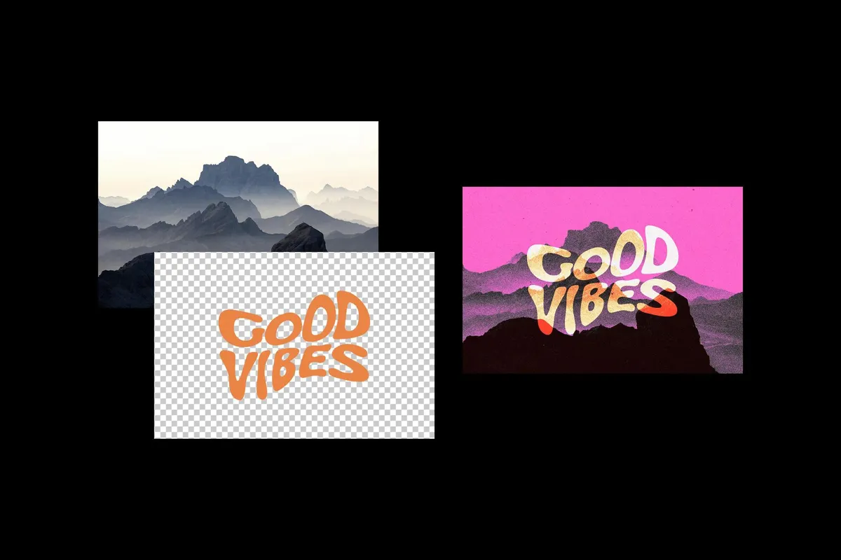 Pink Overprint Effect