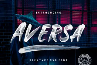 Aversa Brush Font