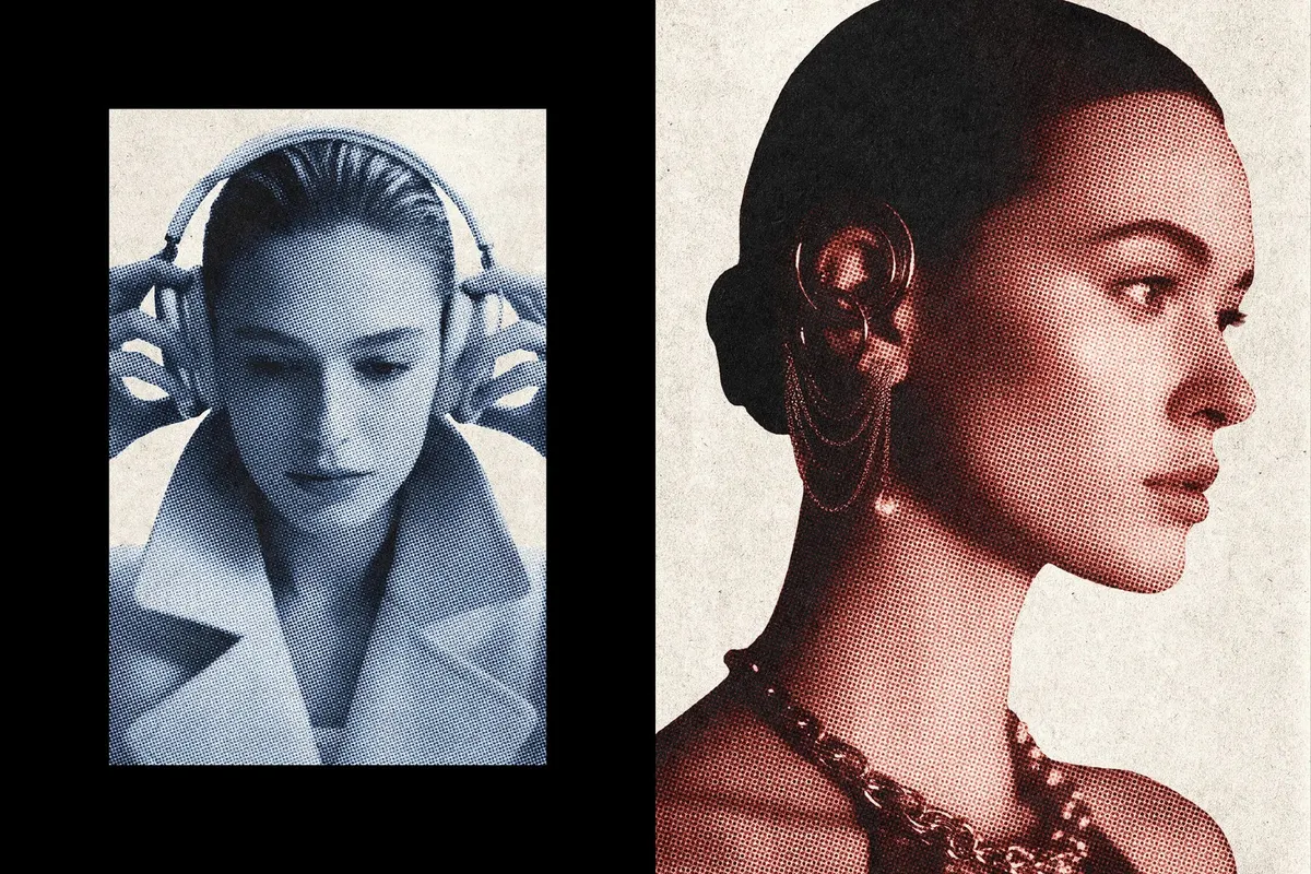 Color Halftone Print Photo Effect