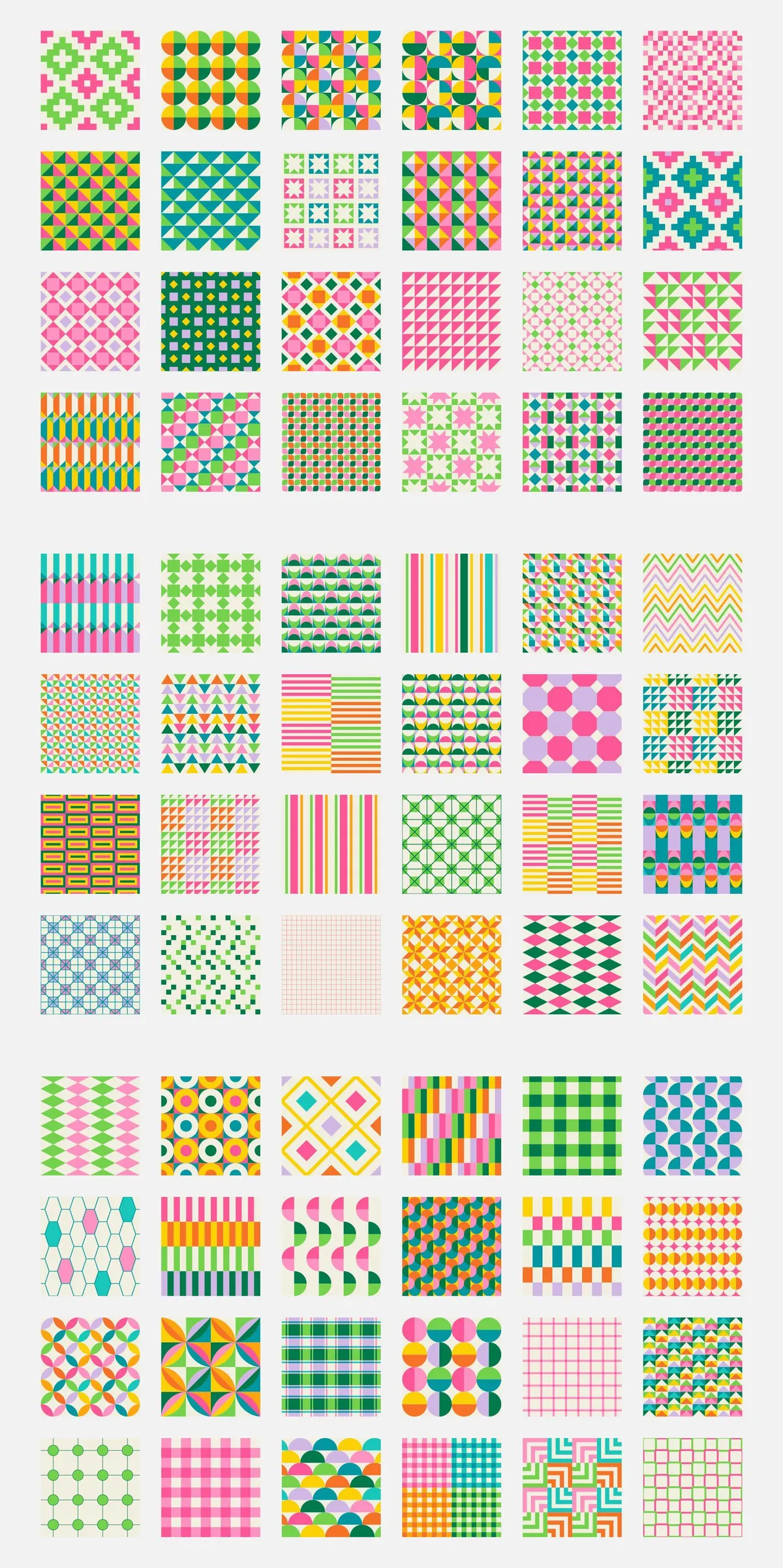 Simple Geometric Seamless Patterns