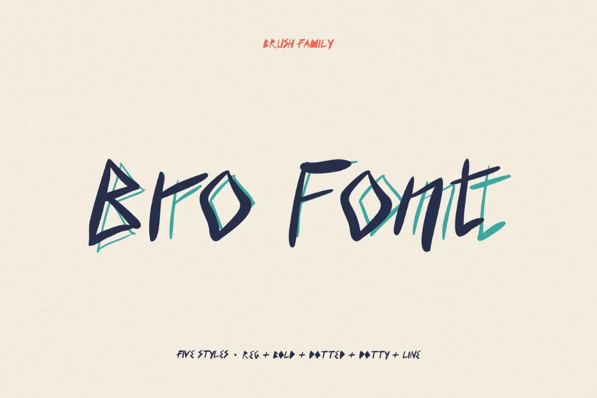 Bro - Punk Font Family