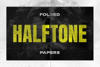 Folded Halftone Textures Collection