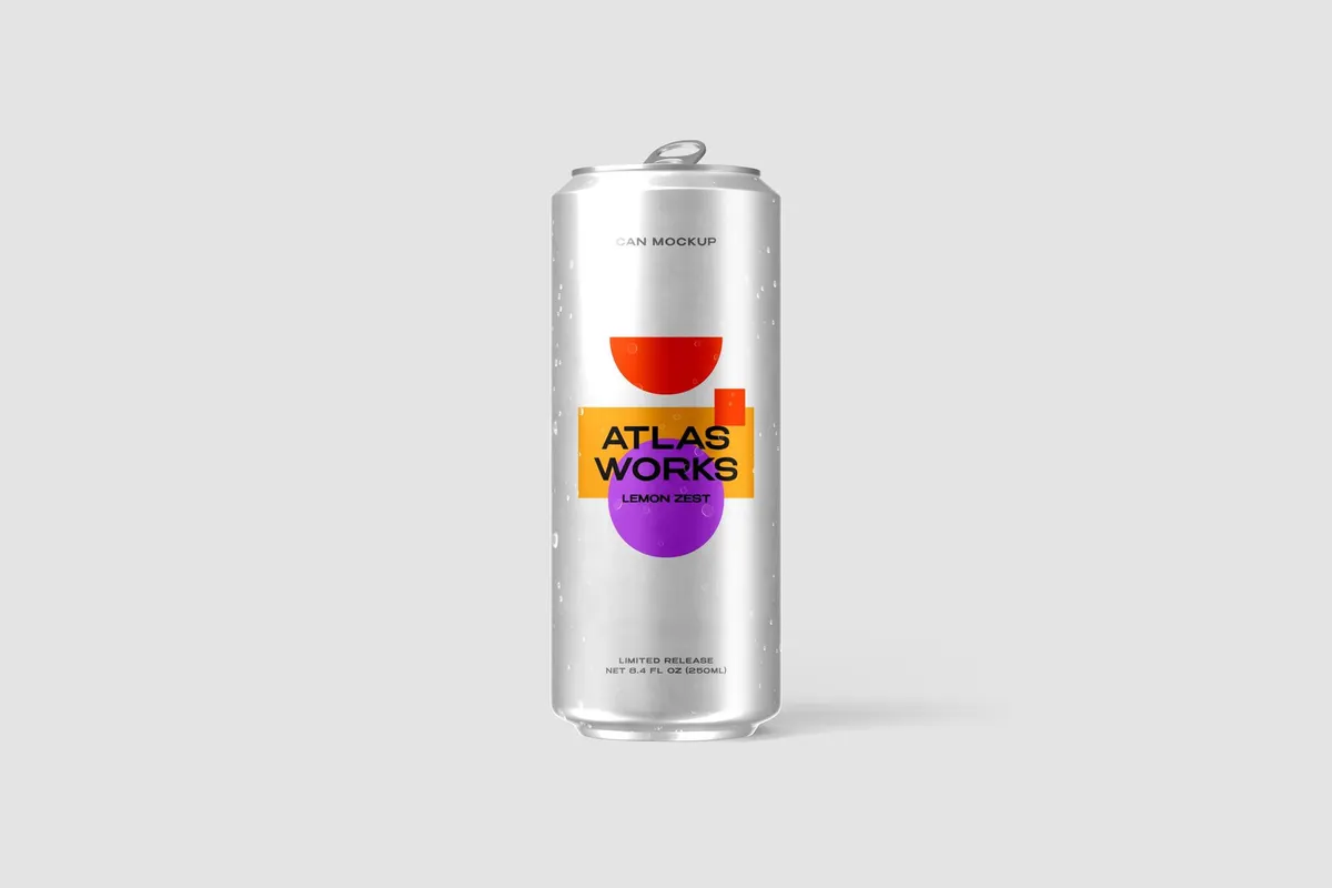 Slim Can Mockup