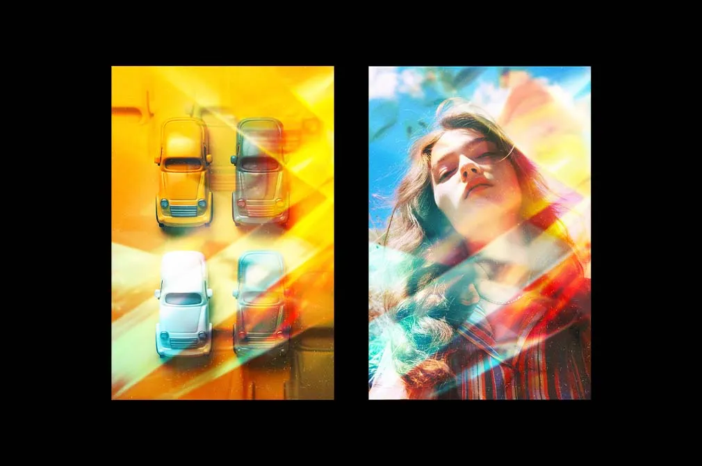 Refracted Prism Photo Effect