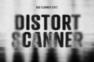 Bad Scanner Text Effect