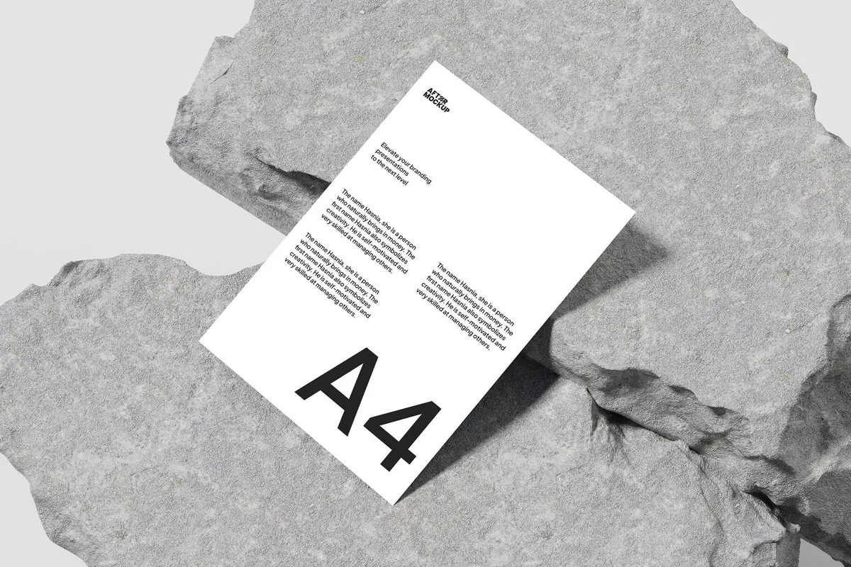 HASNIA Letterhead Mockup