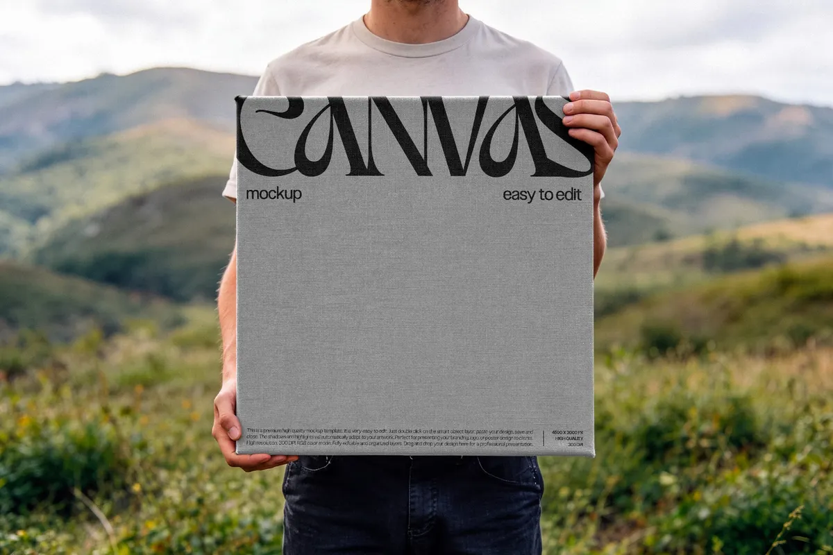 Stretched Canvas Mockup