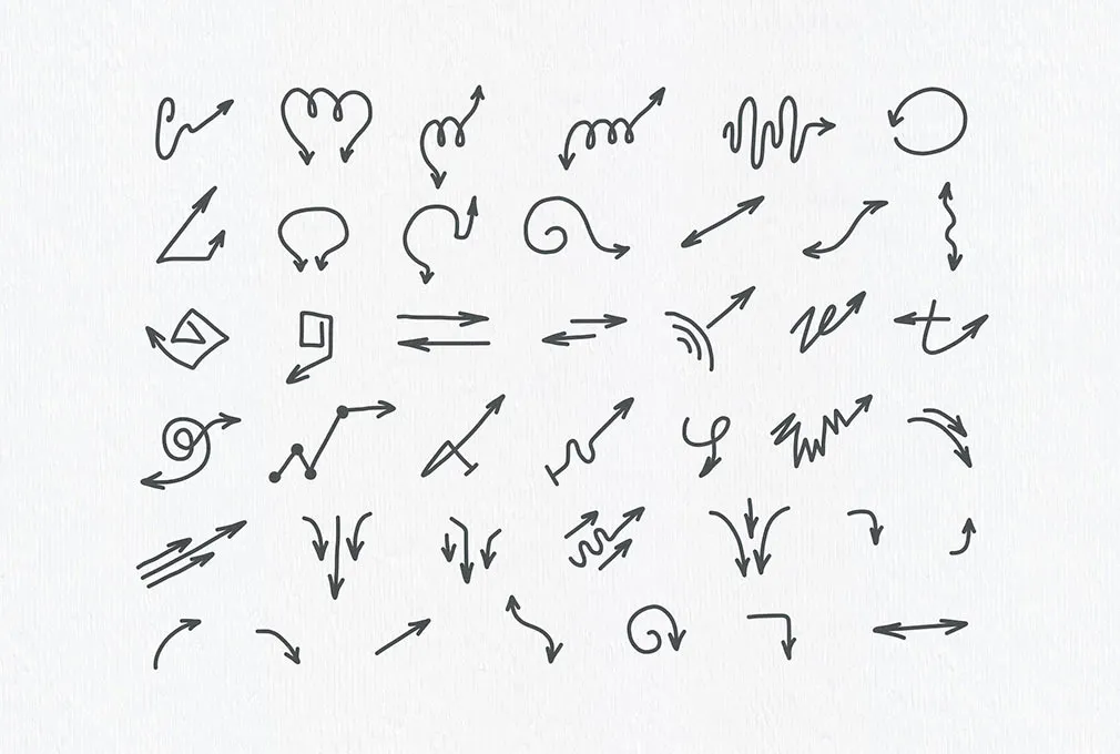 Arrow Head Vector Set