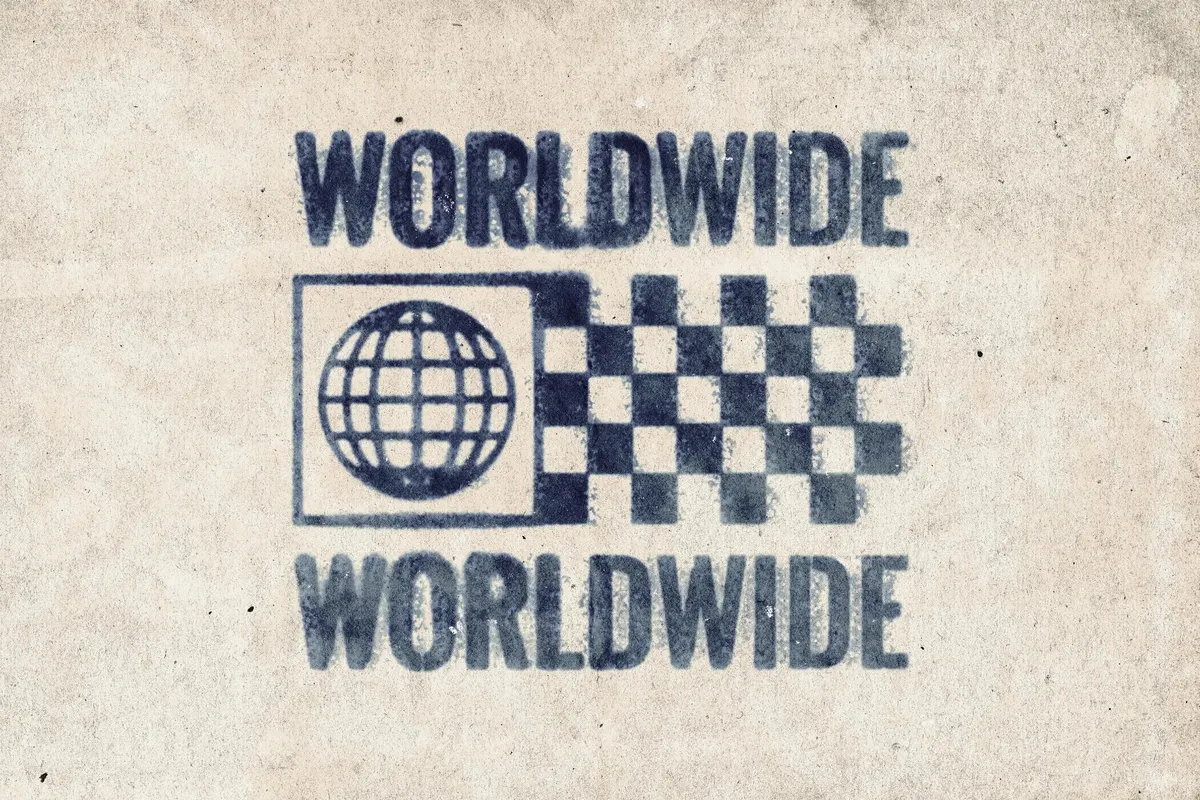 Rubber Stamp Text Effect