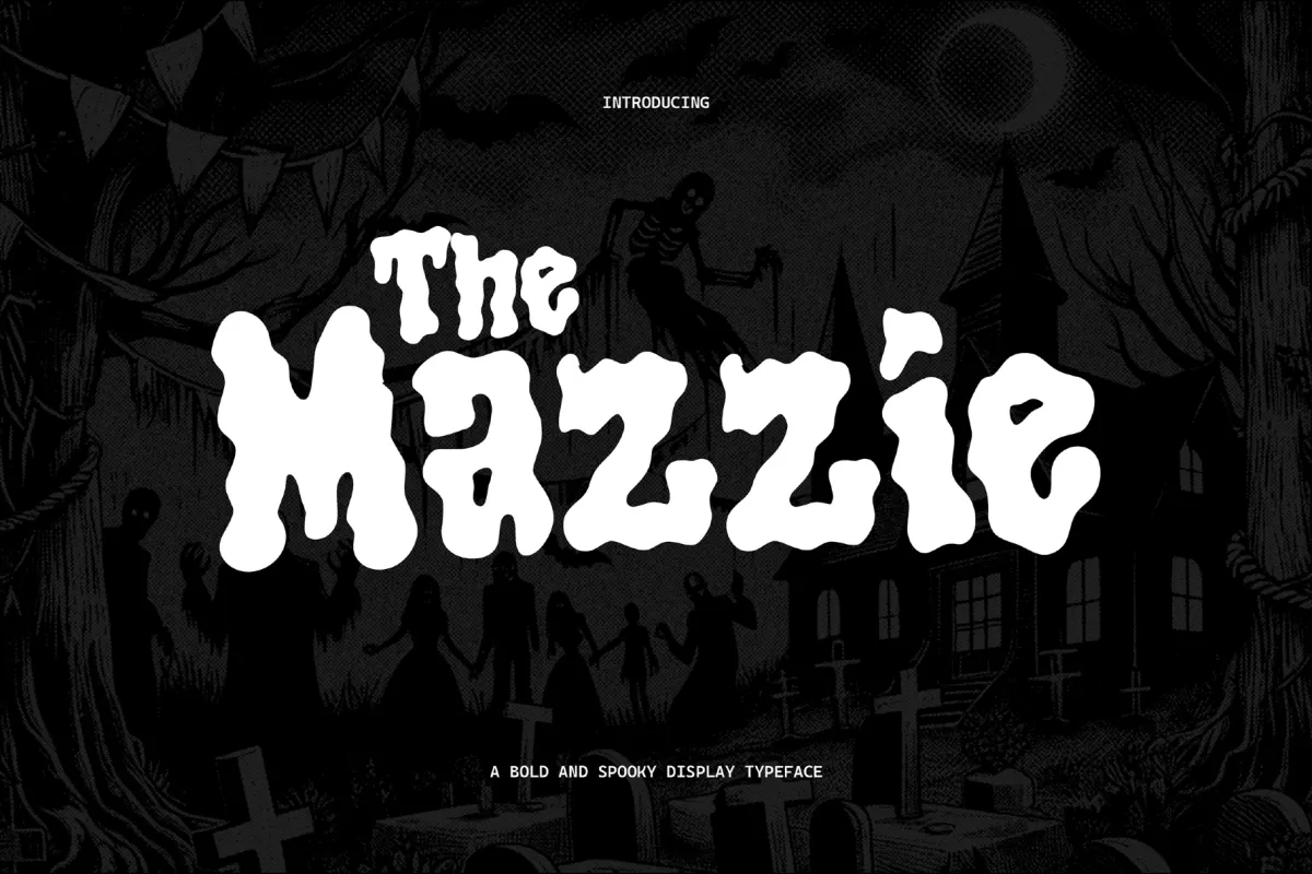 Mazzie - Spooky Halloween Display Font