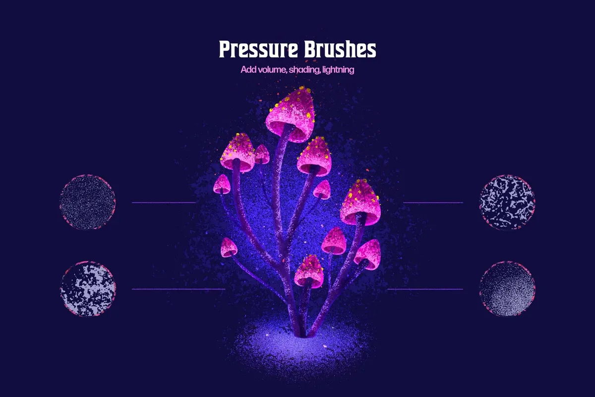 Texture DJ Brushes for Procreate