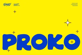 Proko - Playful Display Font