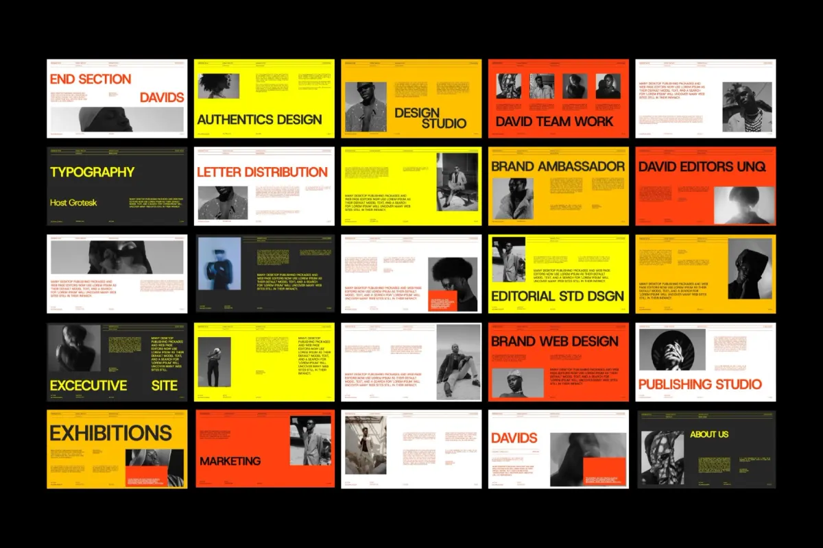 Keynote Template for Brand Portfolio – Davids