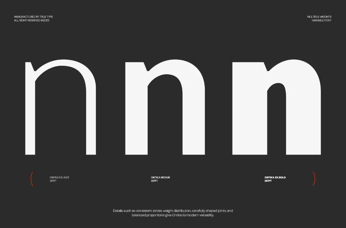 TRT Ontika - Variable Sans Serif Font