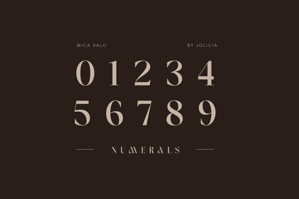 Mica Valo - Elegant Serif Display Font