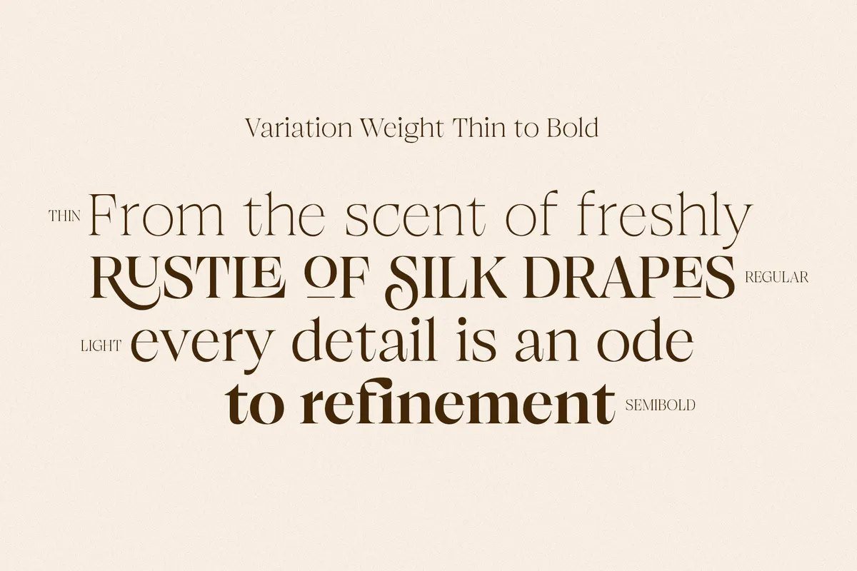 Browne de Calvin - Luxury Serif Display Font