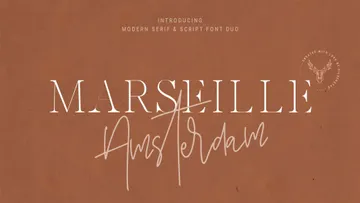 Marseille & Amsterdam Font Duo