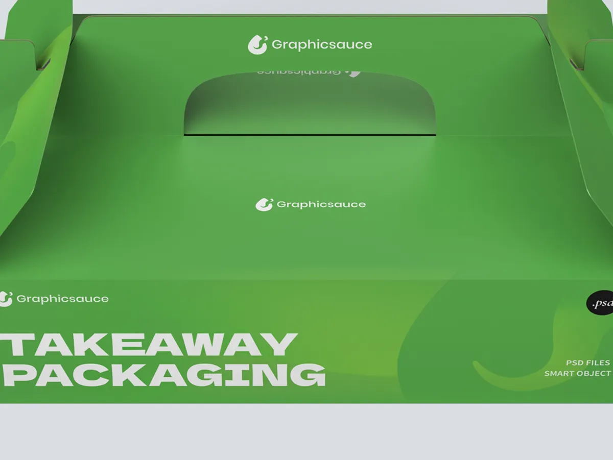 Takeaway Packaging Mockup Top View