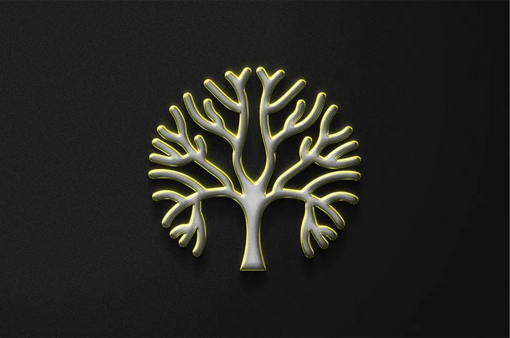 Luxury Gold Sign Logo Mockup