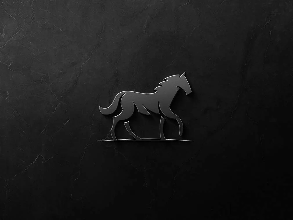 Metal Marble Logo Mockup