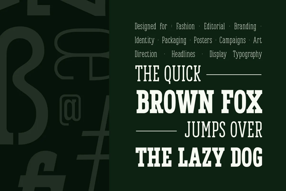 Vortiger - Condensed Western Serif Family