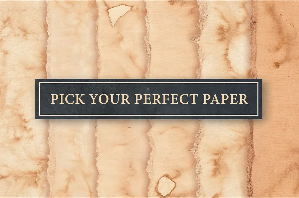Vintage Paper Mockup Set