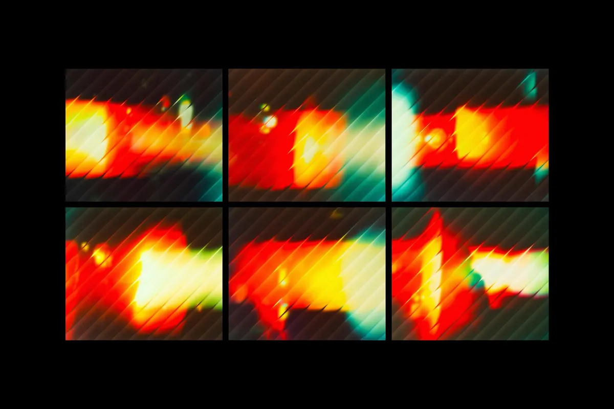 Vibrant Ribbed Glass Backgrounds