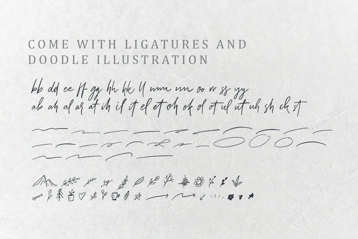 Aurelie Smith Signature Font + Extra