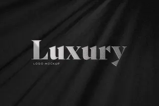 Silver Foil Logo Mockup