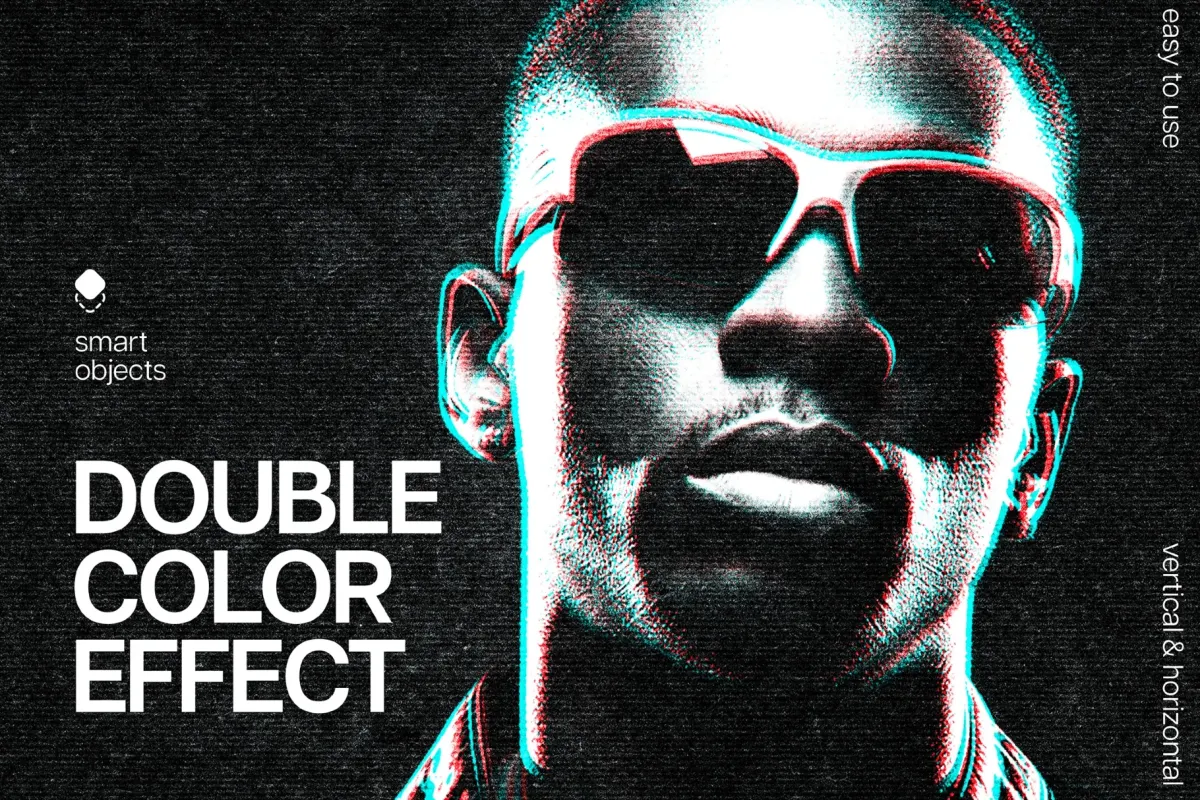 Color Glitch Photo Effect