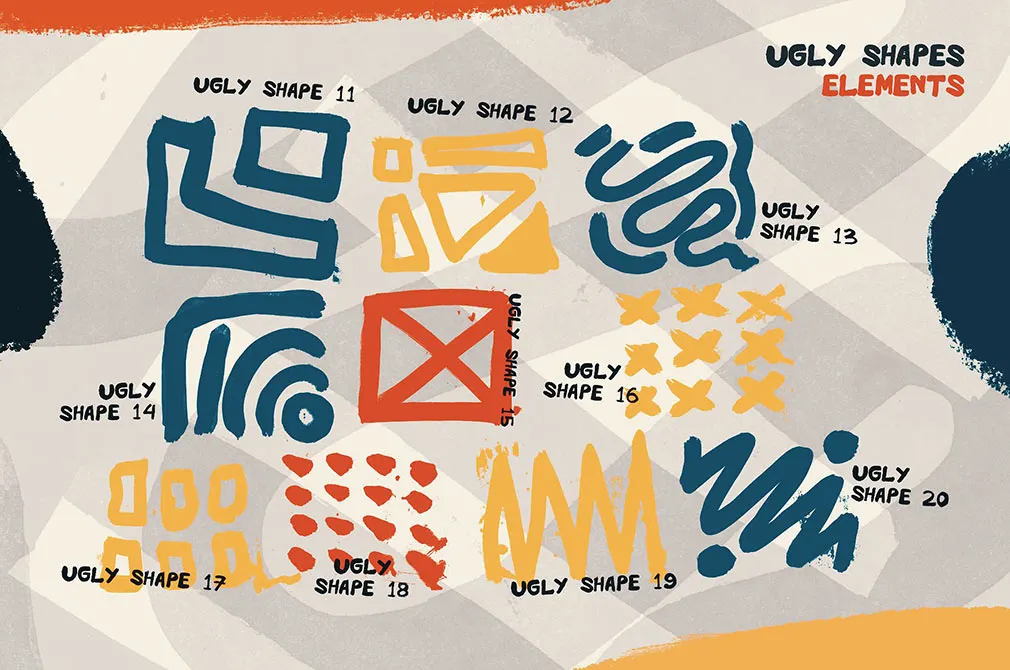 Ugly Shapes: Abstract Art Set