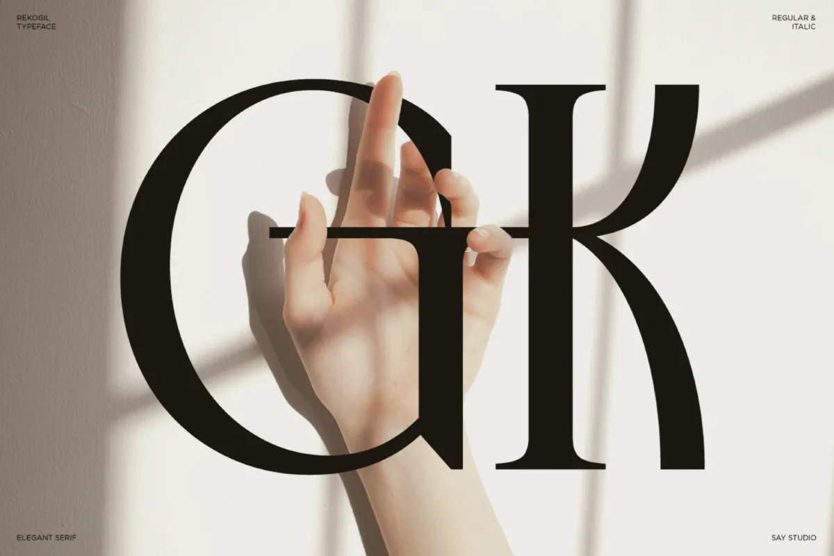 Rekogil - Luxury Ligature Serif Font