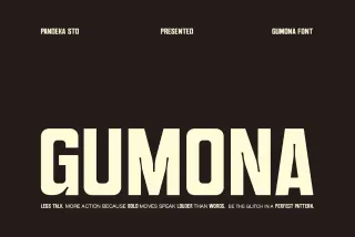 Gumona - Bold Condensed Display Font